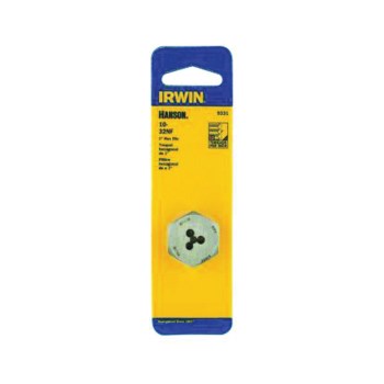 Hex Machine Screw Die, High Carbon Steel - 10-32 NF