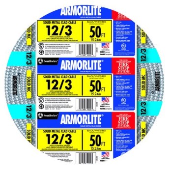 Armorlite Type MC Metal Clad Cable - 50 Ft