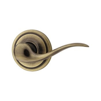 Kwikset Tustin Half Dummy Lever, Antique Brass - Right Hand