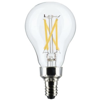 5.5W LED A15 Appliance Bulb, Clear - E12 Candelabra, 2pk
