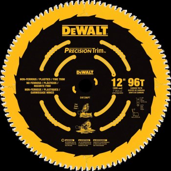 Trim Saw Blade, 96 TPI - 12"