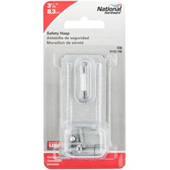 Safety Hasp, Galvanized ~ 3 1/4"