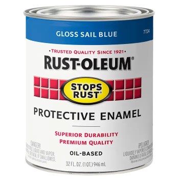Stops Rust Protective Enamel, Sail Blue - Quart