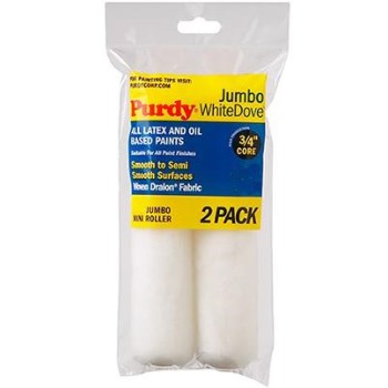 White Dove Jumbo Mini Roller Cover Replacements ~ 4 1/2" x 3/8" Nap