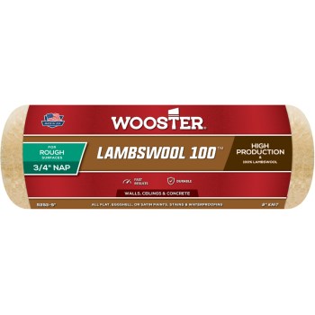 Roller Cover, 100% Lamb's Wool ~ 3/4" x 9"