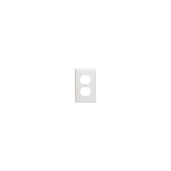 Duplex Receptacle Standard Plate - White