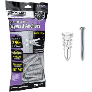 Alligator All-Purpose Wall Anchor (20 pack)  #8 x 1-1/2"