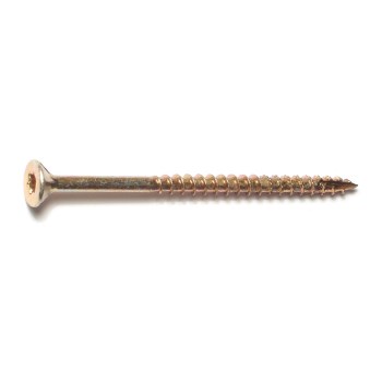 Midwest Fastener Star Drive Wood Screw, Gold - #9 x 3", 1/4 lb