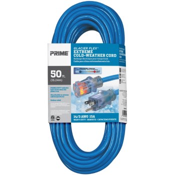 Prime Glacier Flex Cold Weather Cord - 14/3 x 50 Ft