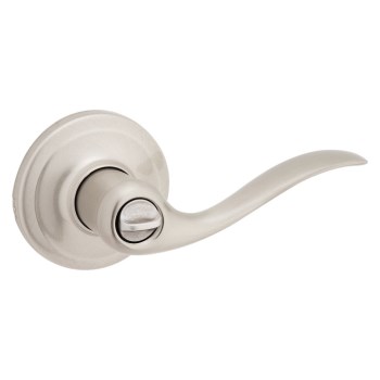 Kwikset Tustin Privacy Lever Lock    Satin Nickel