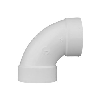 Charlotte Pipe PVC DWV 90-Degree Elbow, Hub x Hub - 6"