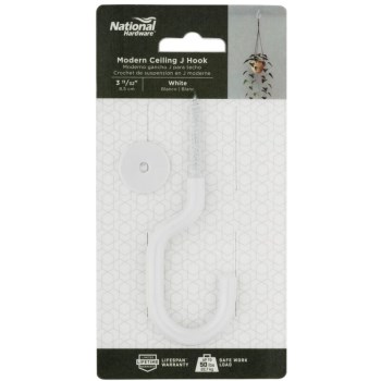 Mdn Wht Ceiling Hook
