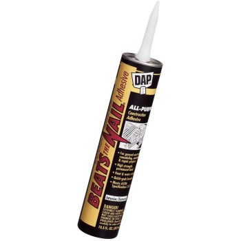 Beats The Nail Construction Adhesive, Gray ~ 10.1 oz Tube