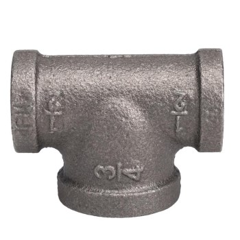 Anvil/Mueller Reducing Tee, Black - 1-1/4" x 1-1/4" x 3/4"