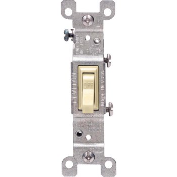 Quiet Switch, Grounded - 15 Amp, Ivory