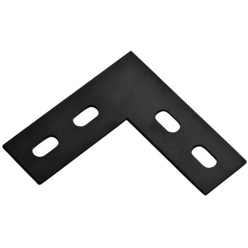 Corner Plate, Black ~ 6.5" x 1.5 "x 1/8"