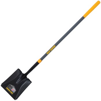 Square Point Shovel,  47" Fiberglass Handle ~ 16g Blade