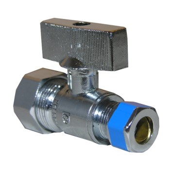 Ball Valve Straight Stop - 5/8" x 3/8"
