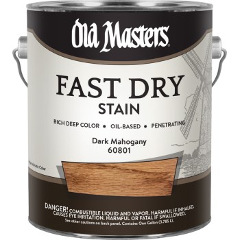 Fast Dry Wood Stain,  Dark Mahogany ~ Gallon 