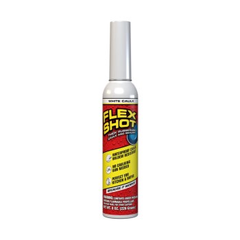Flex Shot Rubber Adhesive Sealant, White - 8 oz