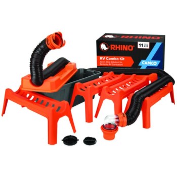 RhinoFLEX RV Sewer Hose Kit, Swivel Fittings - 20 Ft