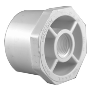 Charlotte Pipe PVC Sch 40 Reducing Bushing - 1-1/2" x 1-1/4"