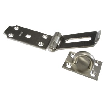 National Heavy Duty Hasp, Stainless Steel - 7-1/2"