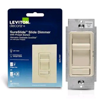 Decora SureSlide Dimmer  Light Almond    3-Way