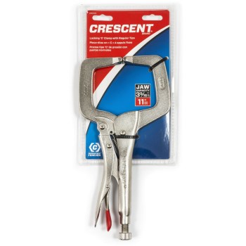 Locking C-Clamp w/Regular Tips ~ 11"