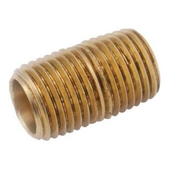 Red Brass Pipe Nipple - 3/4" x 3"