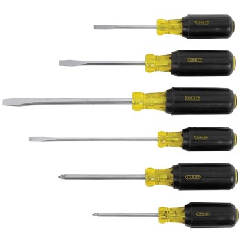 Vinyl Grip Screwdriver Set - 6 Piece