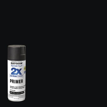 Painter's Touch 2X Ultra Spray  Flat Black Primer   12 oz