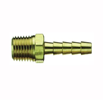 Tru-Flate Brass Barbed Air Hose Fitting - 1/4" x 1/4" NPT
