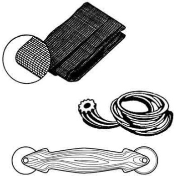 Fiberglass Screen Kit ~ Spline, Screening & Tool ~ 48"  x  84"