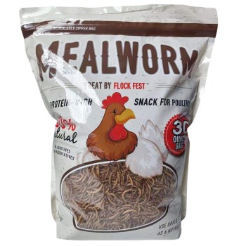 Dried Mealworms for Poultry and Pets - 30 oz