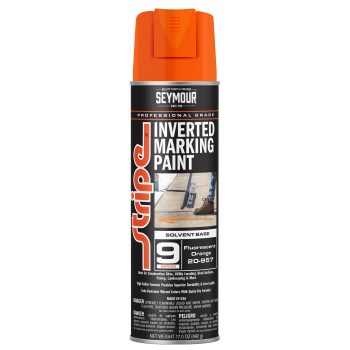 Stripe Inverted Marking Paint, Fluorescent Orange - 20 oz