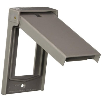 GFCI Decora Wallplate, Weather Resistant - 1 Gang, Gray