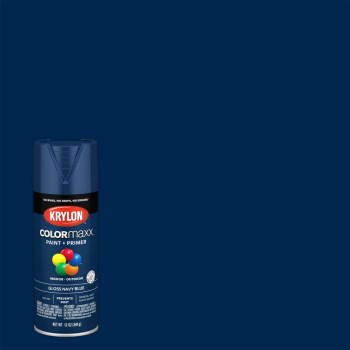 Krylon COLORmaxx Spray Paint, Gloss Navy Blue - 12 oz