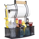 Steel BBQ Caddy Organizer