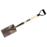 Union Tools Garden Spade w/Poly D-Grip & Wood Handle
