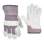 CLC Split Cowhide Safety Cuff Work Gloves