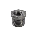 Anvil/Mueller Malleable Hex Bushing, Black - 3/4" x 1/2"