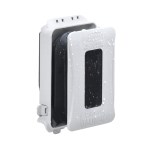 Hubbell Weatherproof Outlet Cover, White - 1 Gang