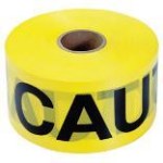 Irwin Caution Barrier Tape, Yellow/Black - 3" x 300 Ft