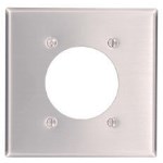 Range/Dryer Plate, Stainless Steel - 2 Gang