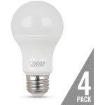 LED Non-Dimmable Bulb, 450 Lumen, 2700K ~ 4 Pack
