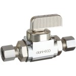 Dahl Lead-Free Straight Water Stop - 1/4" x 1/4"