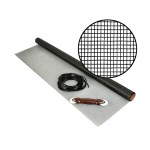 Fiberglass Screen Kit for Windows, Charcoal - 36" x 84" Roll
