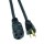 Coleman Cable Black Outdoor Extension Cord - 16/3, 10 Ft