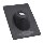 Thermoplastic No-Caulk Roof Flashing, Black  ~ 9.25" x 13" Base